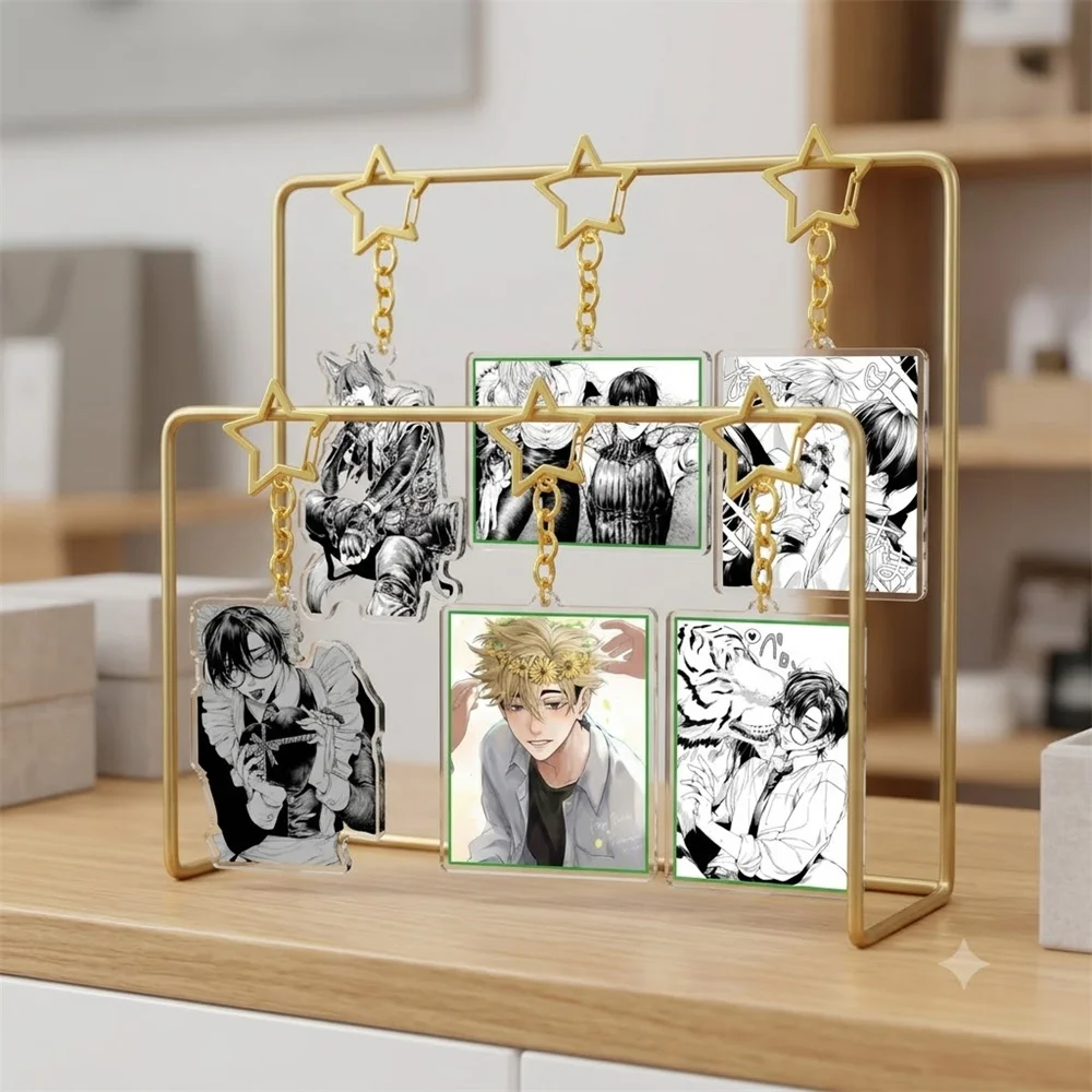 6CM The tiger couldn't bring himself to harm the maid Keychain Model Characters Ornament Accessories Goods Christmas Gifts