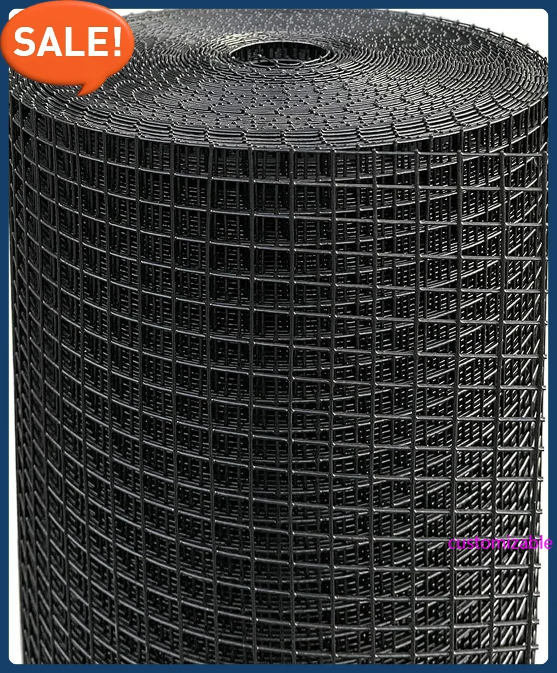 

Аппаратная ткань 1/2 дюйма, ролик из куриной проволочной сетки, диаметр 24 x 50 футов 19 — черный рулон ограждения из проволоки с виниловым покрытием, ограждение из сварной проволоки