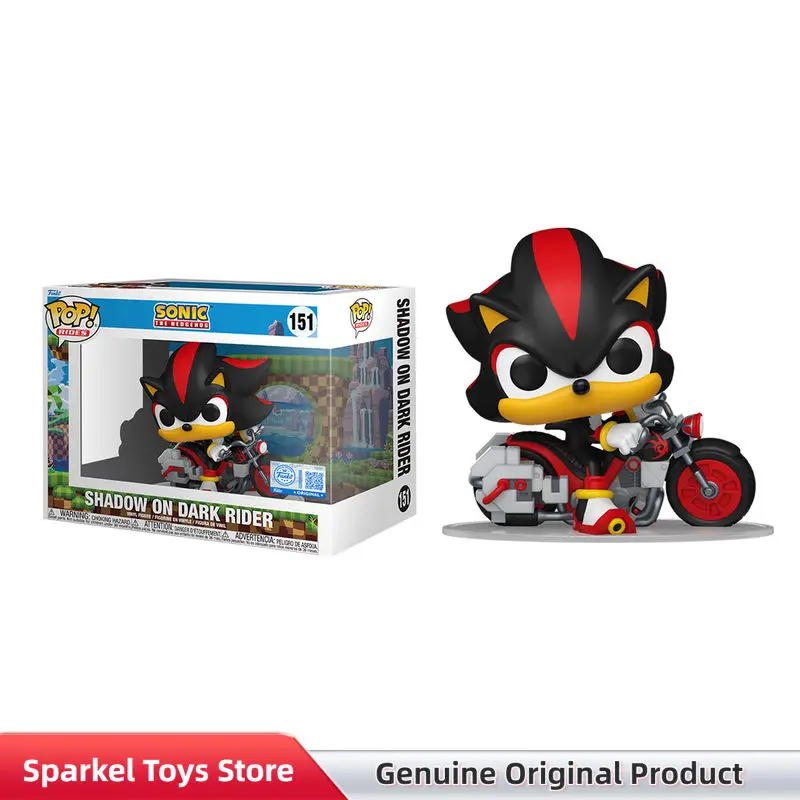 Genuine Funko Pop Shadow Sonic Motorcycle Vehicle Action Figure Collectible Model Desktop Ornament Decor Toy Birthday Gift