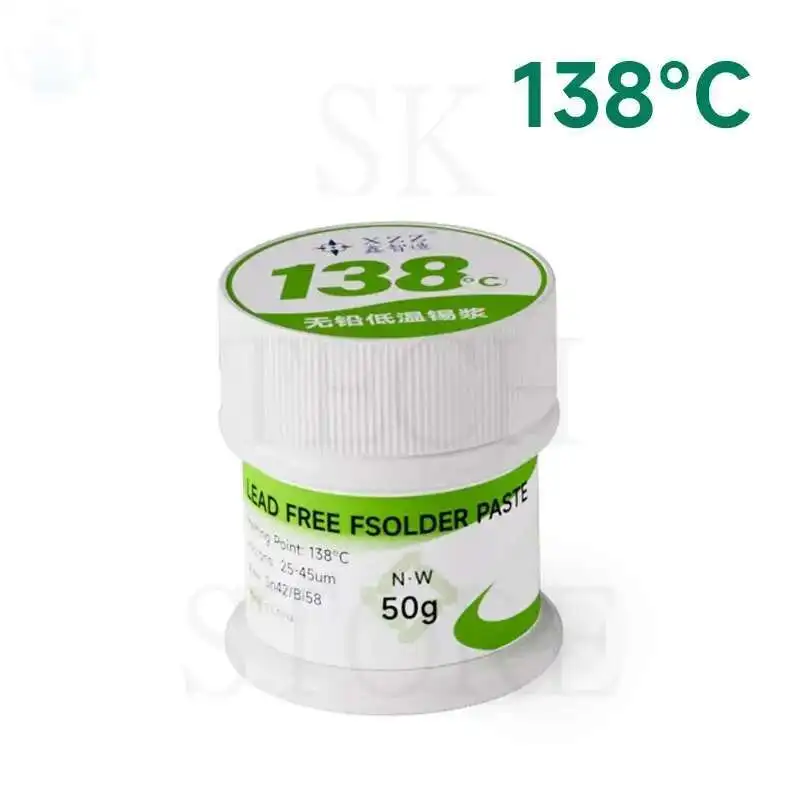XZZ-Pâte à souder à haute température, 138 ℃/158 ℃, puce IC, CPU 18/boue pour SMD BGA PCB, outil de soudage de réparation, 1 pièce