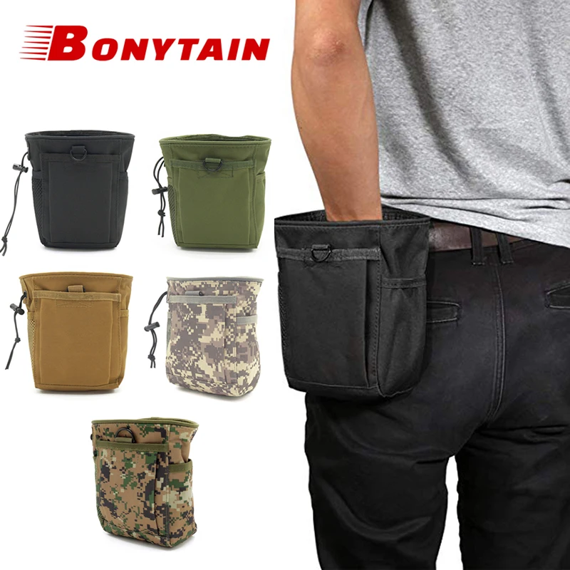 600D Nylon Portable Recycling Bag Outdoor Molle Pouch Backpack Hanging Bag EDC Gear Waist Sports Hunting Tactical Bag