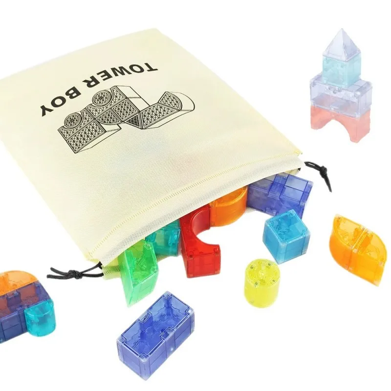 36/66/102 قطعة اللبنات المغناطيسية شكل الهندسة المغناطيس مصمم البناء مجموعة ألعاب تعليمية للأطفال هدية #5
