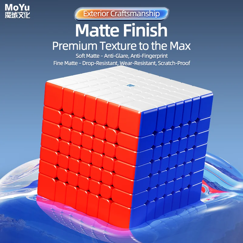 [Cube fou] Moyu AoFu V5 7X7 Cube magique magnétique sans colle Aofu 7x7 V5 Cubo Magico jouets Fidget professionnels
