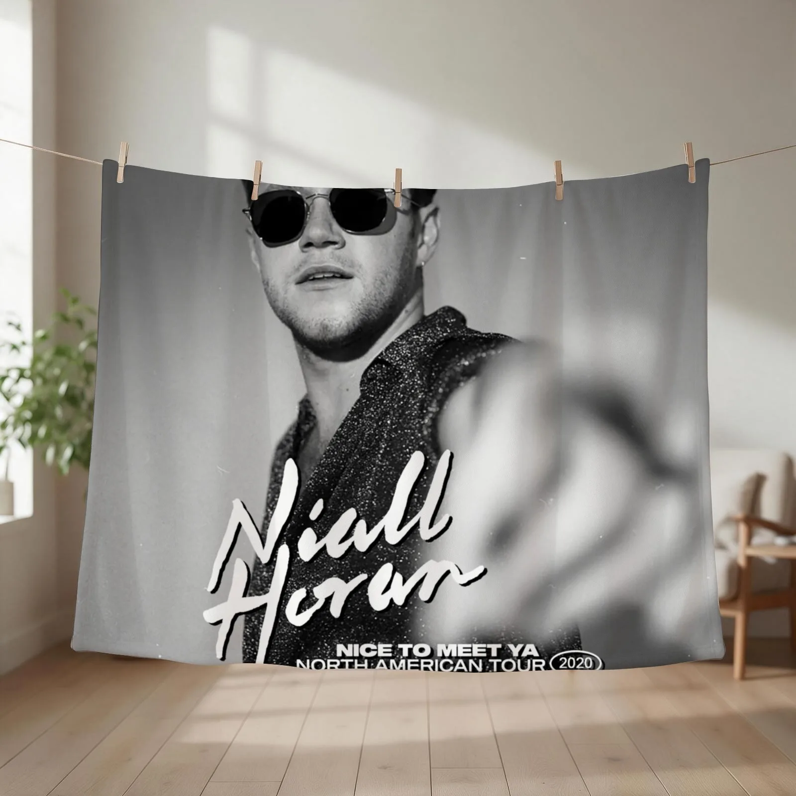 Sixnal Niall Nice To Meet Ya North American Tour 2020 Throw Blanket couch cozy soft plush fuzzy picnic outdoor blanket