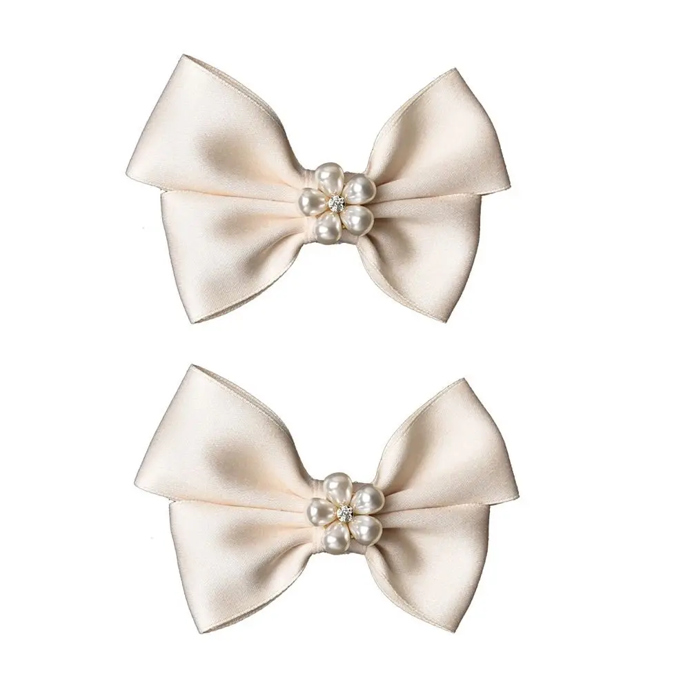 1 زوج أنيقة Bowknot الأحذية Buckles اللؤلؤ مقاطع حذاء المرأة للإزالة حذاء الزفاف الديكور Charms Crafts بها بنفسك الحرف #5