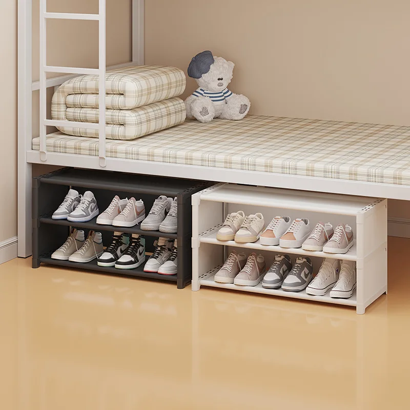 Multi-layer Shoe Rack Thickened Steel Pipe Standing Shoe Rack DIY Shoes Storage Shelf Dormitory shoe rack Organizer Accessories