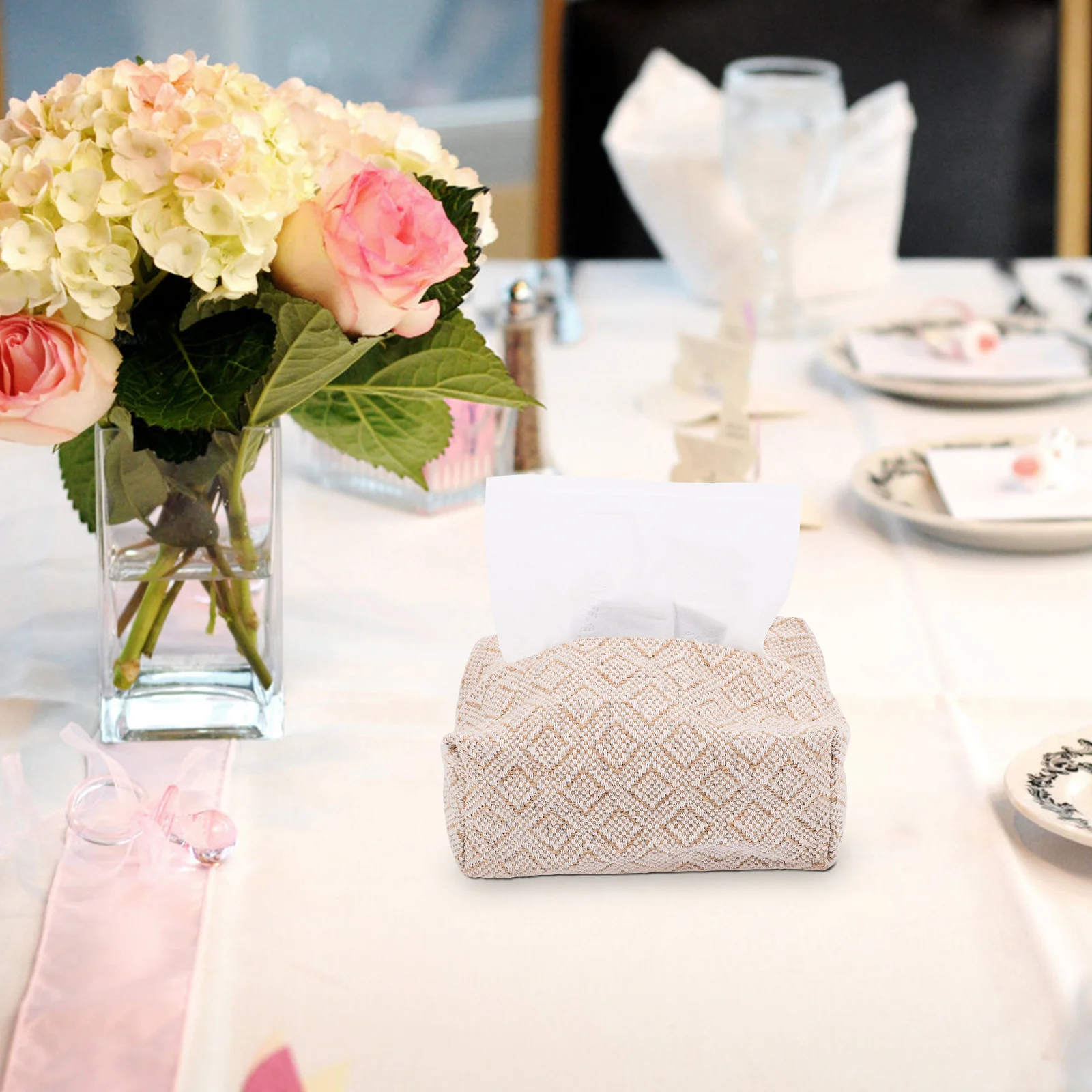 

Japanese Minimalist Cotton Linen Tissue Box Cover For Home Living Room Bathroom Bedroom Decor Rectangle Napkin Holder