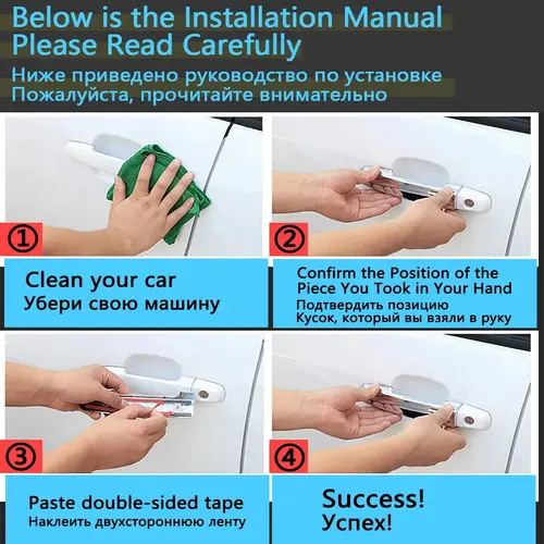 Door Handle Cover For Opel Corsa D S07 2006~2014 Vauxhall Corsa Chevrolet Viva Rustproof Sticker Car Exterior Accessories Gadget - Image 6