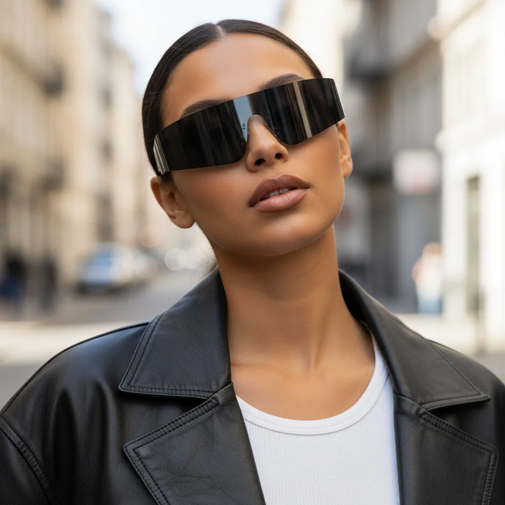 Y2k Sonnenbrille Hip Hop Mode trendige Sonnenbrille Outdoor Reiten Sonnenbrille Sonnenschutz gegen UV-Strahlen 20138 – Detail 1