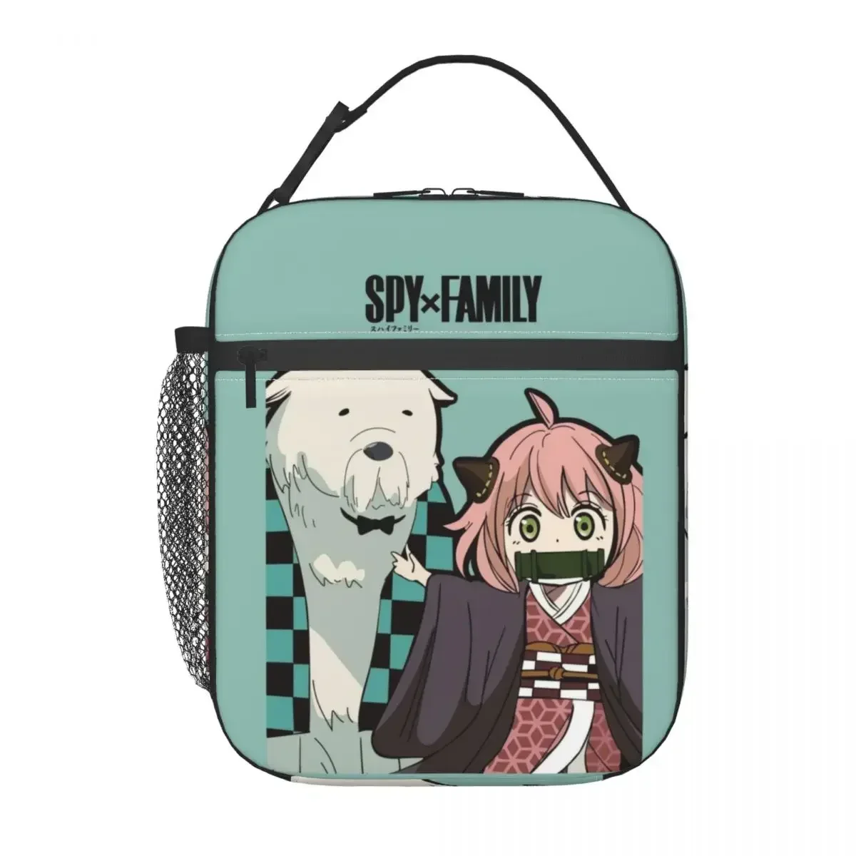 Spy X Family Anya Bond Cartoon Anime Thermal Insulated Lunch Bag Women Resuable Lunch Tote for Kids School Children Food Box