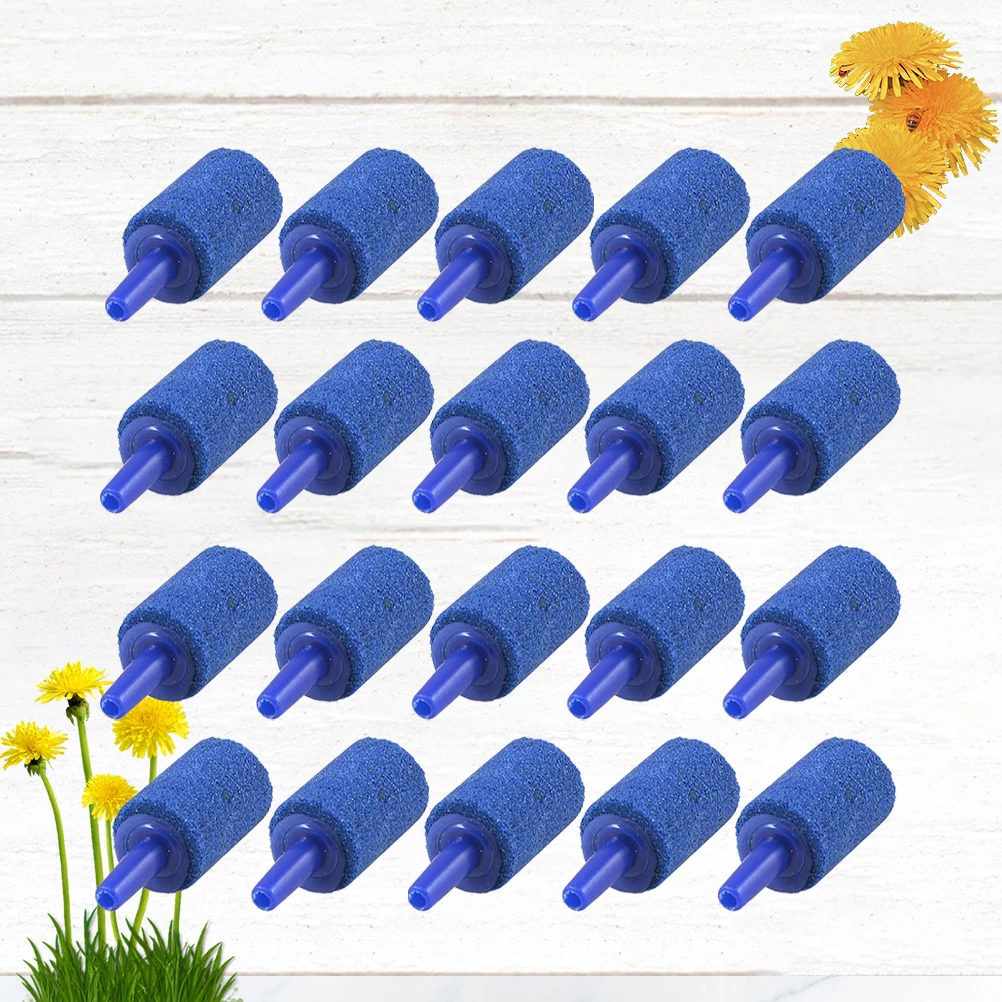 20 Uds. De piedra difusora de burbujas para pecera, piedras de aire para acuario, crear corrientes, escenas subacuáticas, hidroponía, Mineral para mascotas