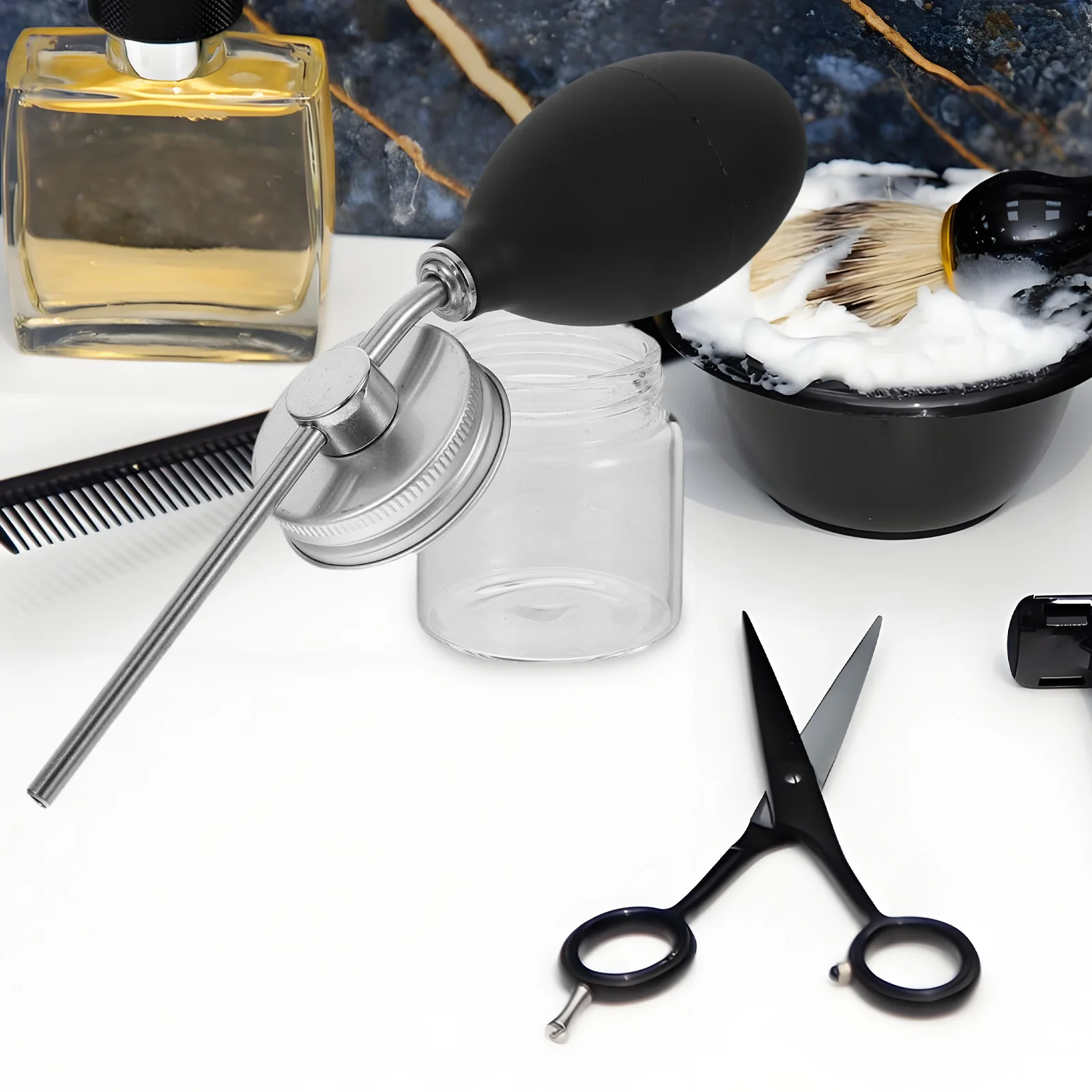 

1 шт., оптоволоконный распылитель для наращивания волос, высококачественный аппликатор из силиконового стекла для истонченных точек, прецизионное покрытие линии роста волос