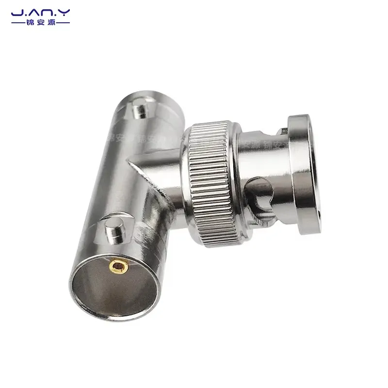 1 قطعة 75 Ω النحاس النقي BNC واحد ذكر إلى اثنين محول أنثى Q9-JKK RF توزيع الإشارة المحورية T-نوع موصل ثلاثي الاتجاه