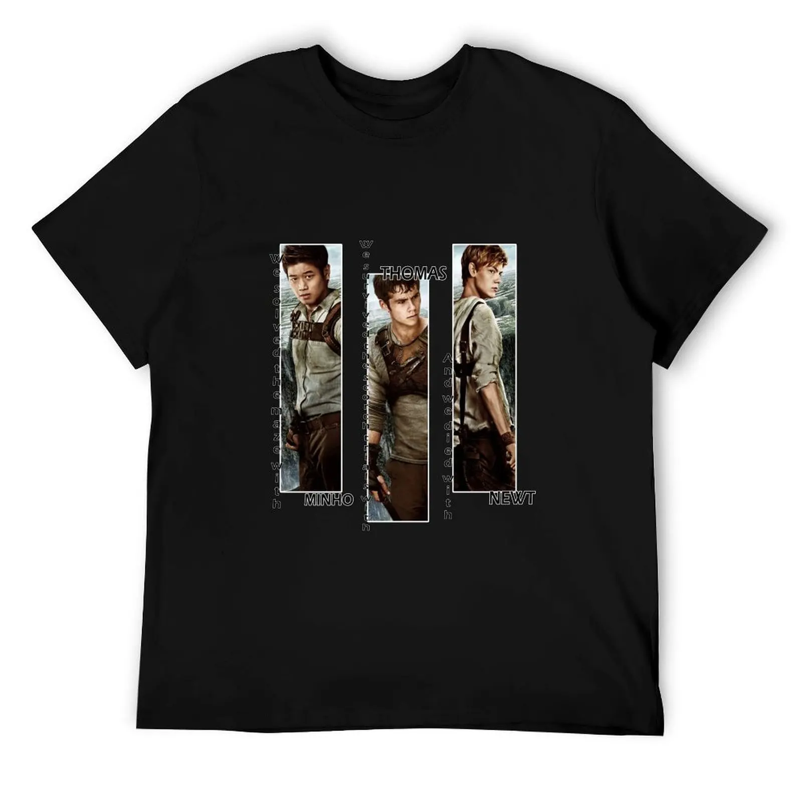 

Maze Runner - Minho, Thomas, Newt T-Shirt man t shirt heavy cotton man t shirt summer T-Shirt