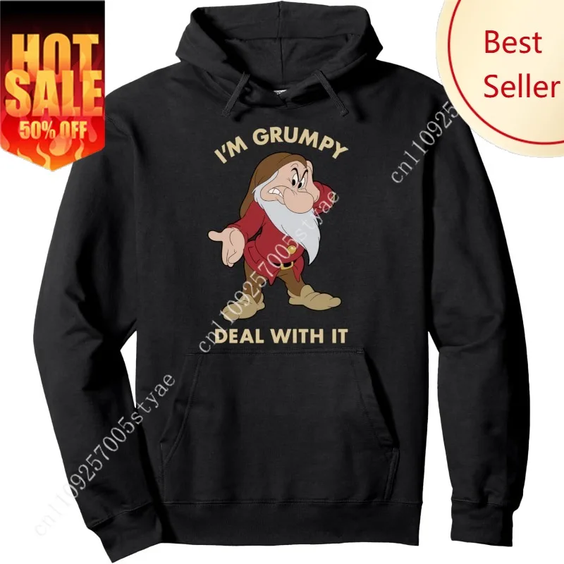 

Disney Snow White I'm Grumpy Deal With It Portrait Pullover Hoodie