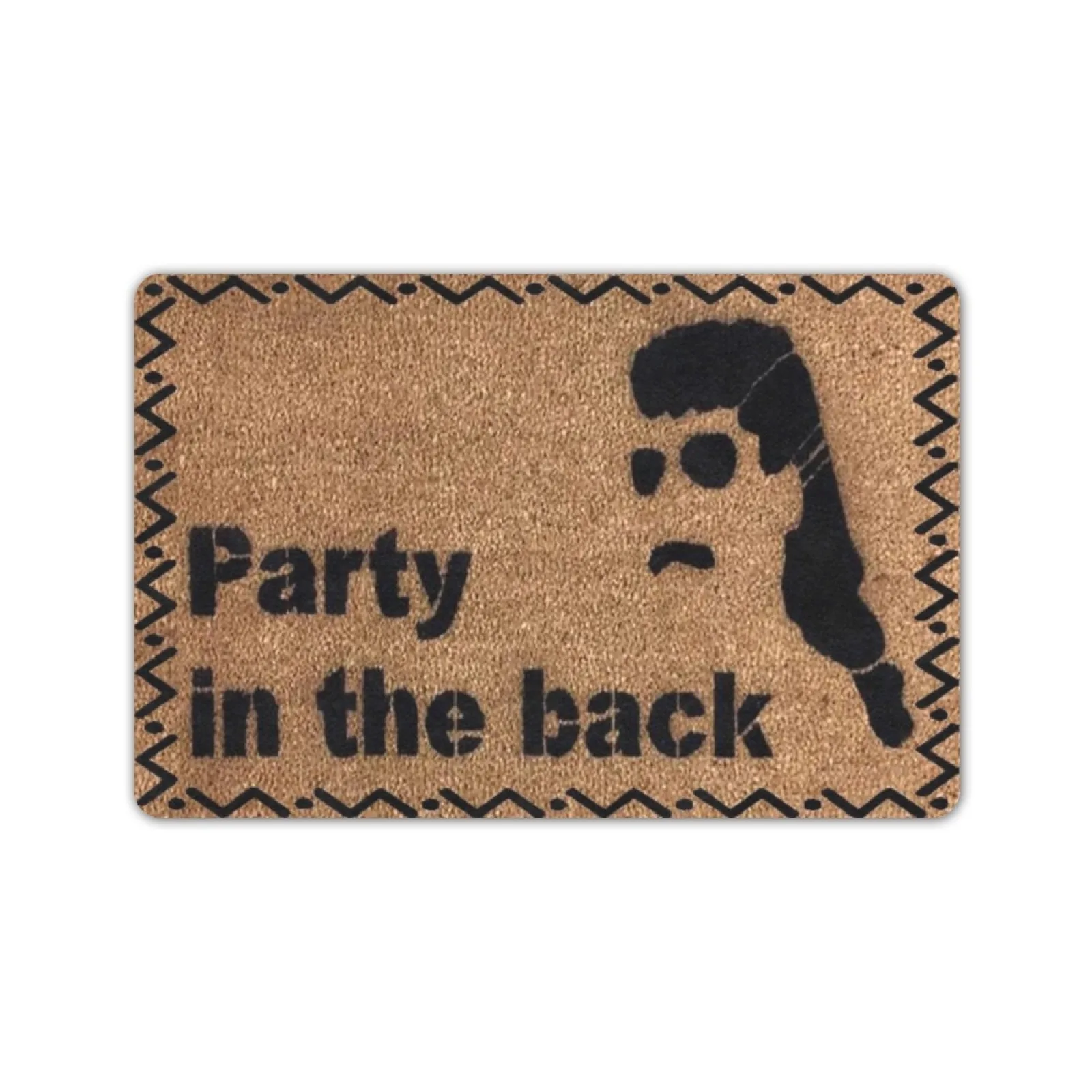 

PARTY IN THE BACK Doormat RUG Rubber Entrance Floor Mat Porch Decor Shoe Gift Front Outdoor Door Mat