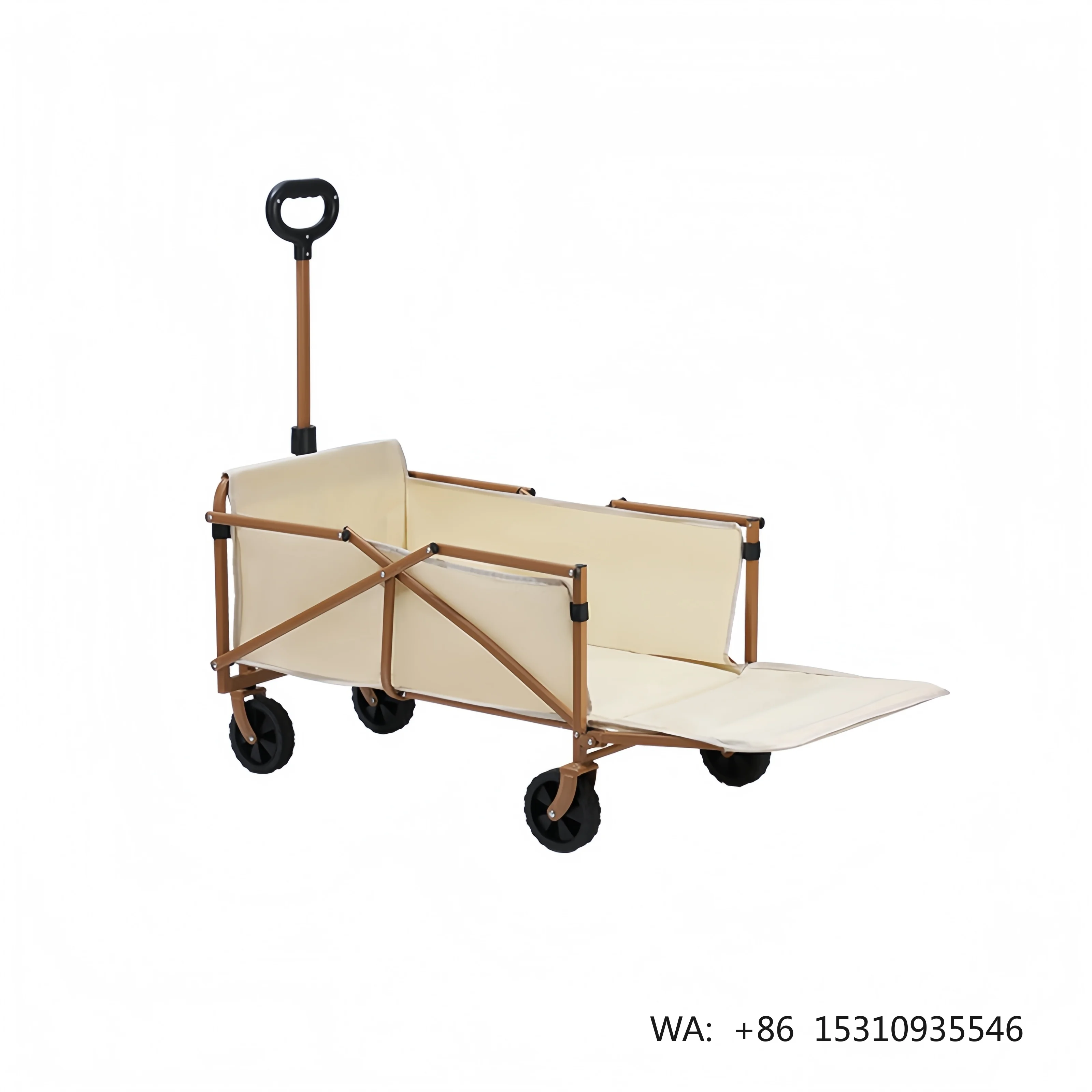 In Stock Fast Delivery Portable Camping Cart Large Capacity Foldable Wagon for Picnic Hiking Fishing Outdoor Utility Trolley