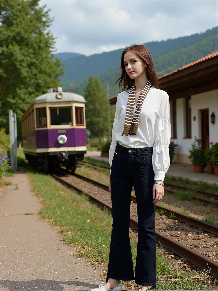 

Джинсы с расклешенным подолом и разрезом, женские коричневые, кофейного цвета, свободный крой, повседневные модные женские брюки с высокой талией, удобная уличная одежда