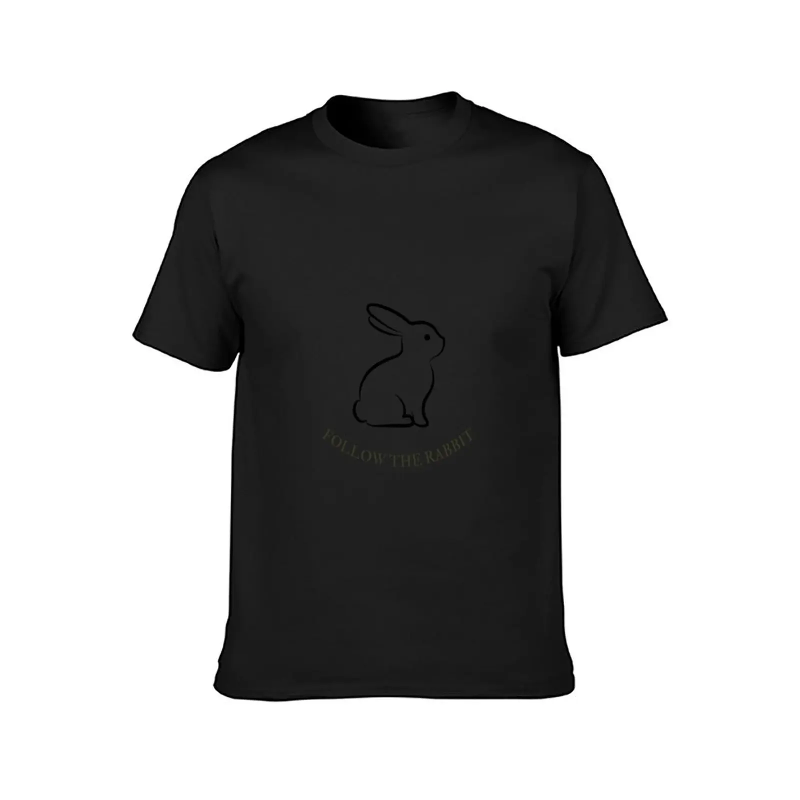 follow the rabbit T-Shirt Aesthetic clothing boys whites men clothings