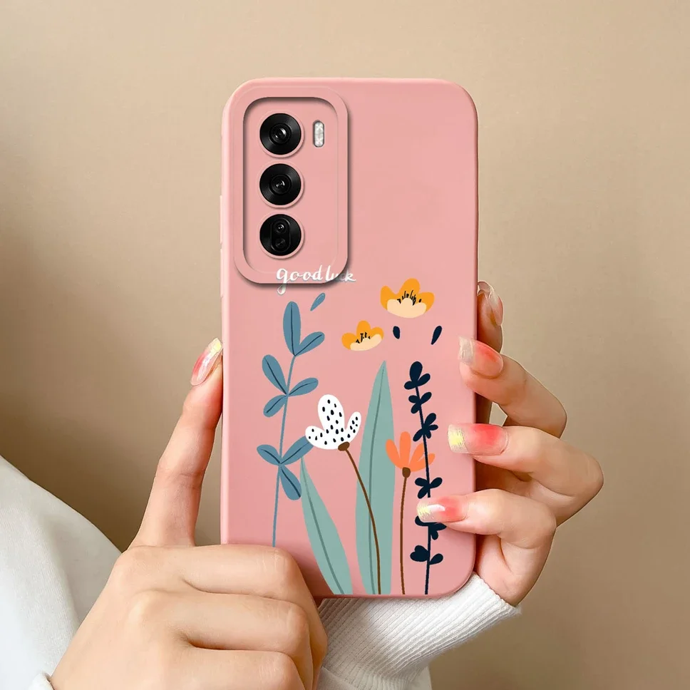 For OPPO Reno12 Pro 5G Case Lovely Dinosaur Liquid Silicone Soft Cases Shockproof Phone Cover For OPPO Reno 12 12Pro Fundas Capa