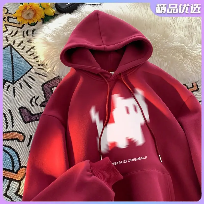

Mens With Hat Hoodies Racing Valentine Hearts Romance Love Gift Embroidered Detail Special Occasion Relationship StateMenst Boxy