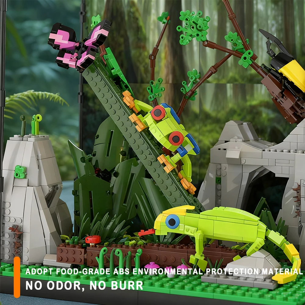 Tropical Incubator Building Blocks Assembly Model Bricks Sets Module Educational Toys Desktop Decor Christmas Gift For Kids