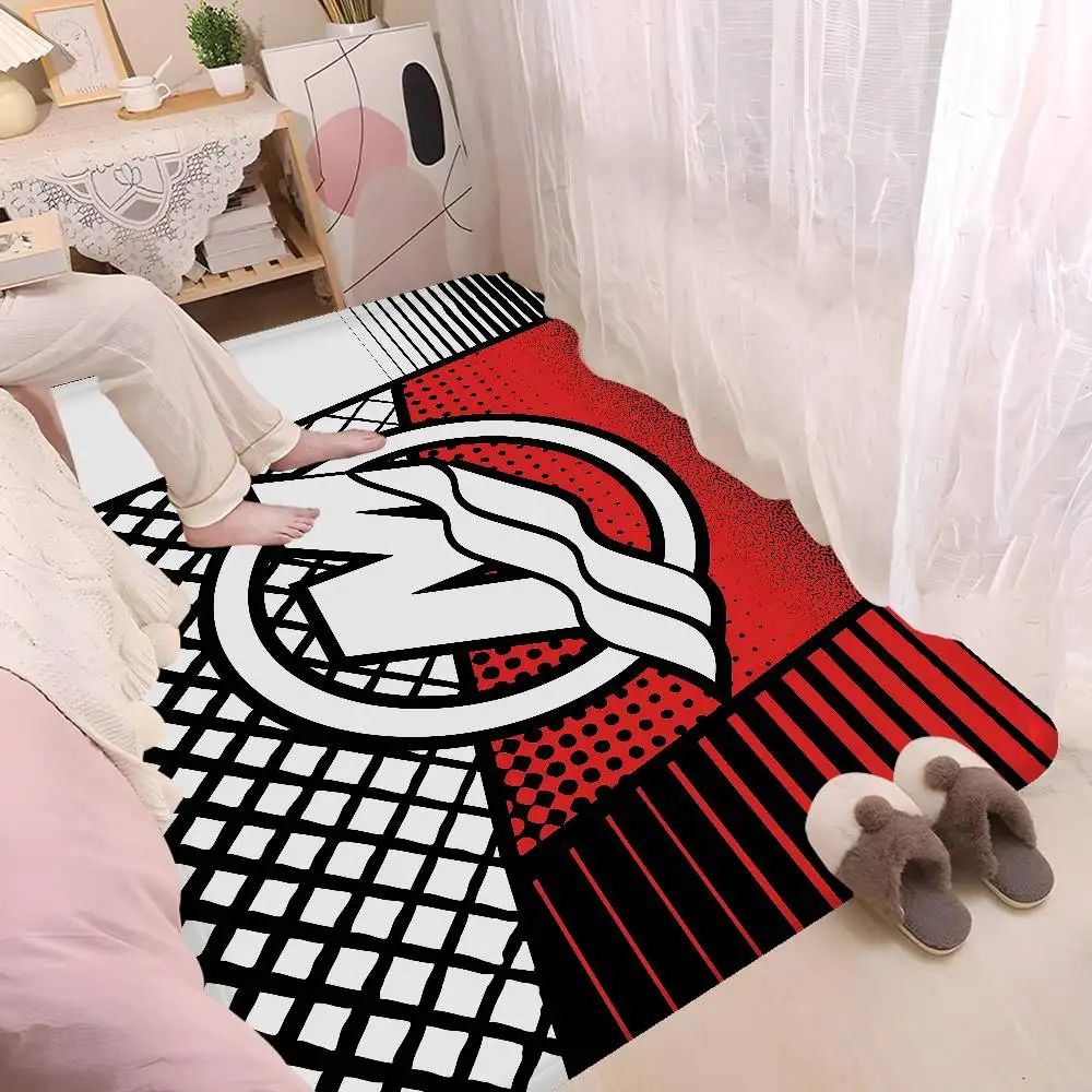 Mercury Racing Car Floor Carpet Kids Room Bedroom Decoration Balcony Anti-Slip Doormat Living Room Hotel Decor Mat
