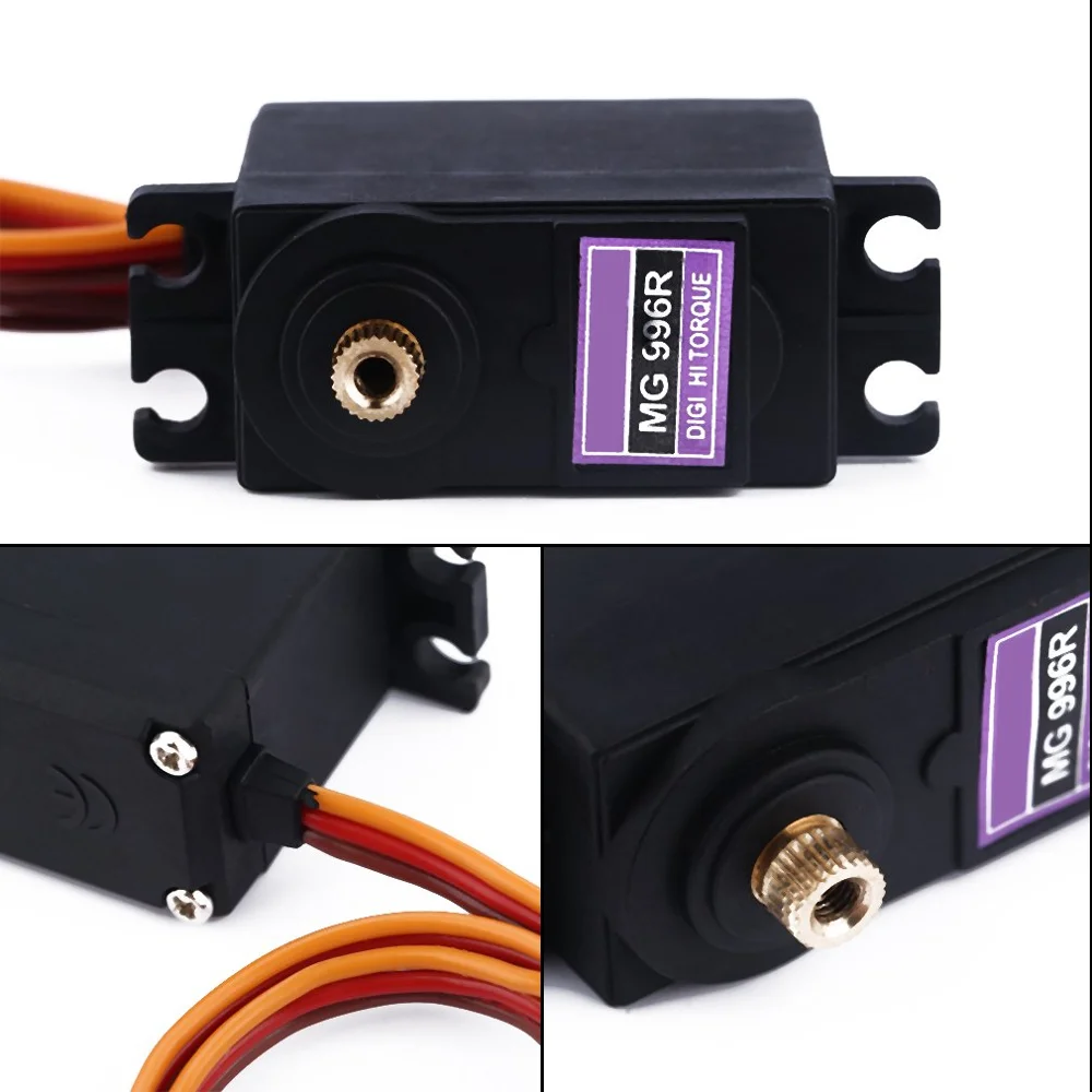 1/2/4/6/10pcs13kg 15kg servos de metal digital mg995 mg996 servo motor de engrenagem de metal para uno braço robótico carro helicóptero rc para arduino