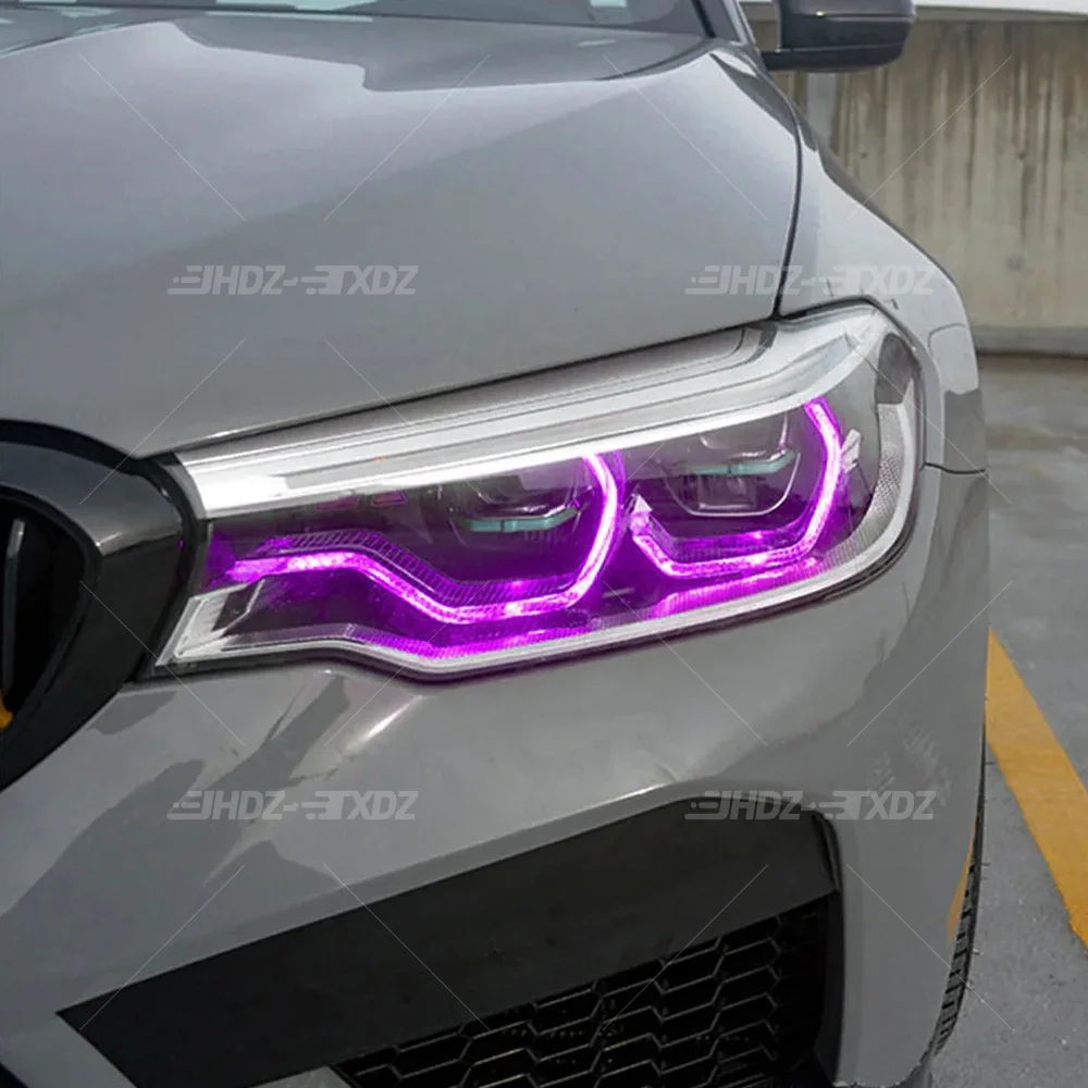 DRL مجلس مصباح ليد لسيارات BMW 5 سلسلة G30 G31 G32 F90 M5 G38 2017-2020 التكيف علوي النهار تشغيل ضوء 63117214939