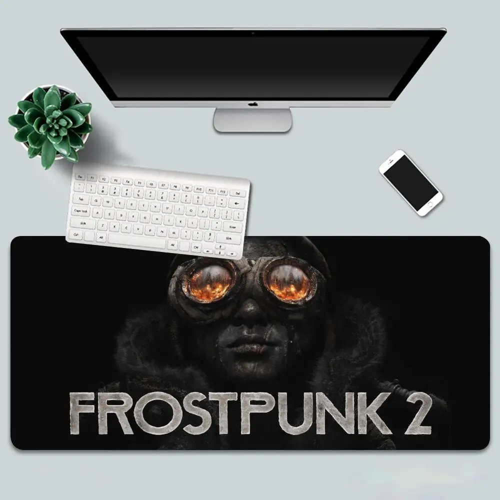 Post-apocalyptic survival resource management game Frostpunk 2 Mouse Pad Non-Slip Rubber Edge locking mousepads gaming accessori