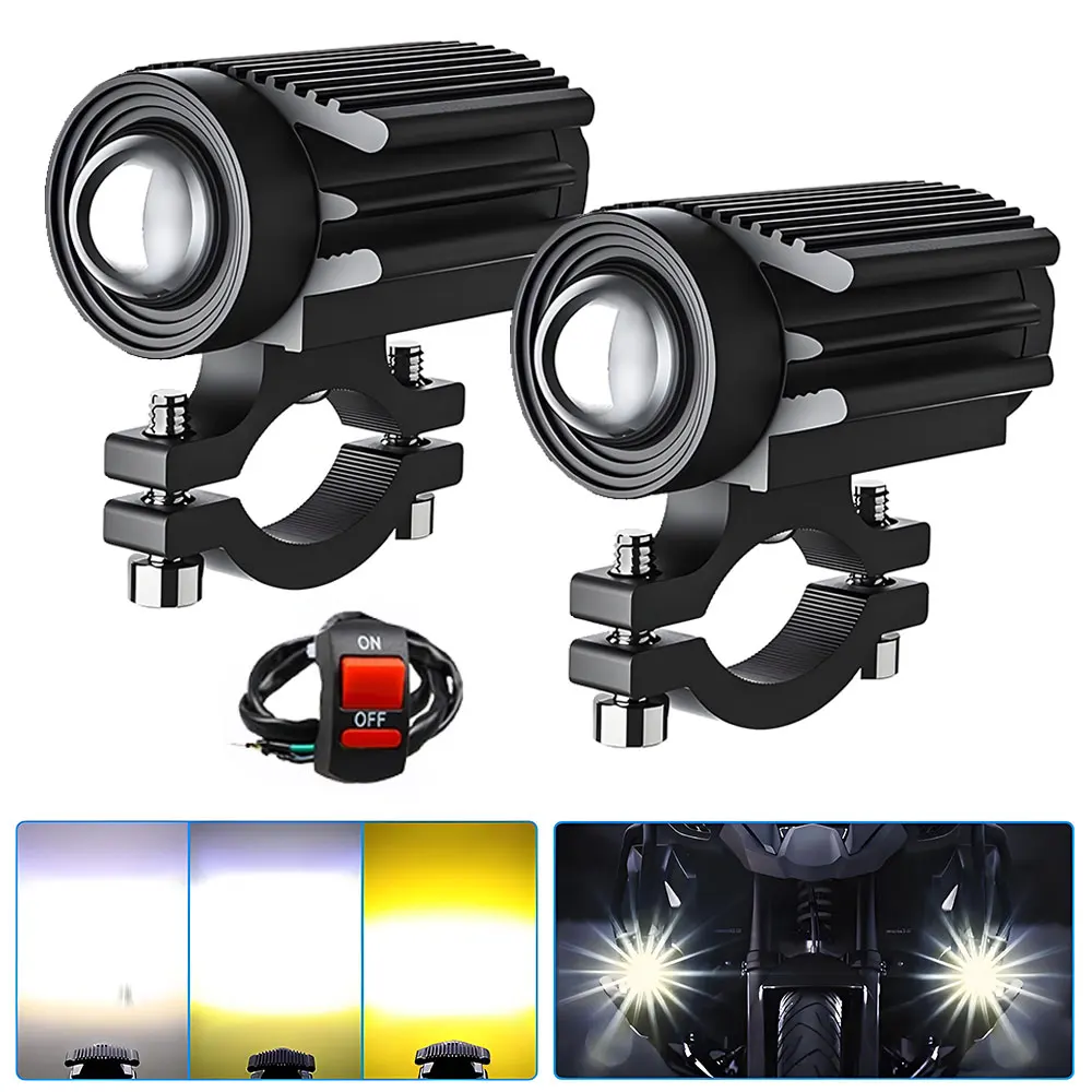 

Motorcycle LED Light motorcycle accessories Fog spotlights auxiliary headlights for motorcycle Electric Projector Lenses
