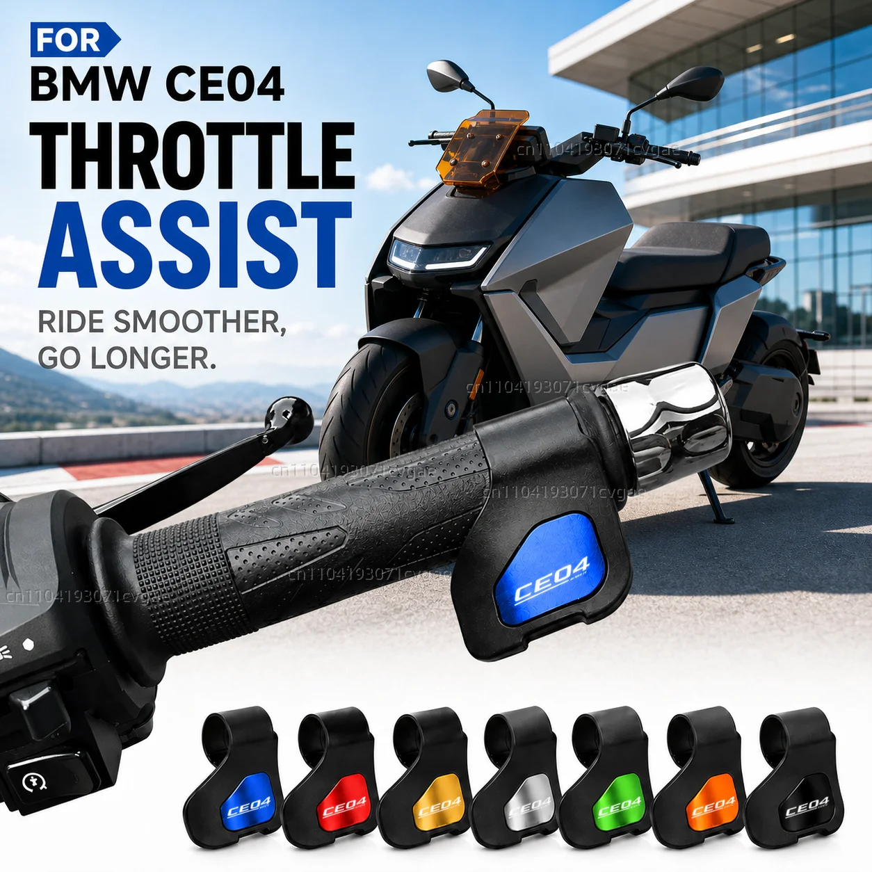 Für BMW CE04 2021-2026 Motorrad-Gasgriff-Assistent Clip Kraftsparende Beschleunigungshilfe Hilfsgriff Steuerung