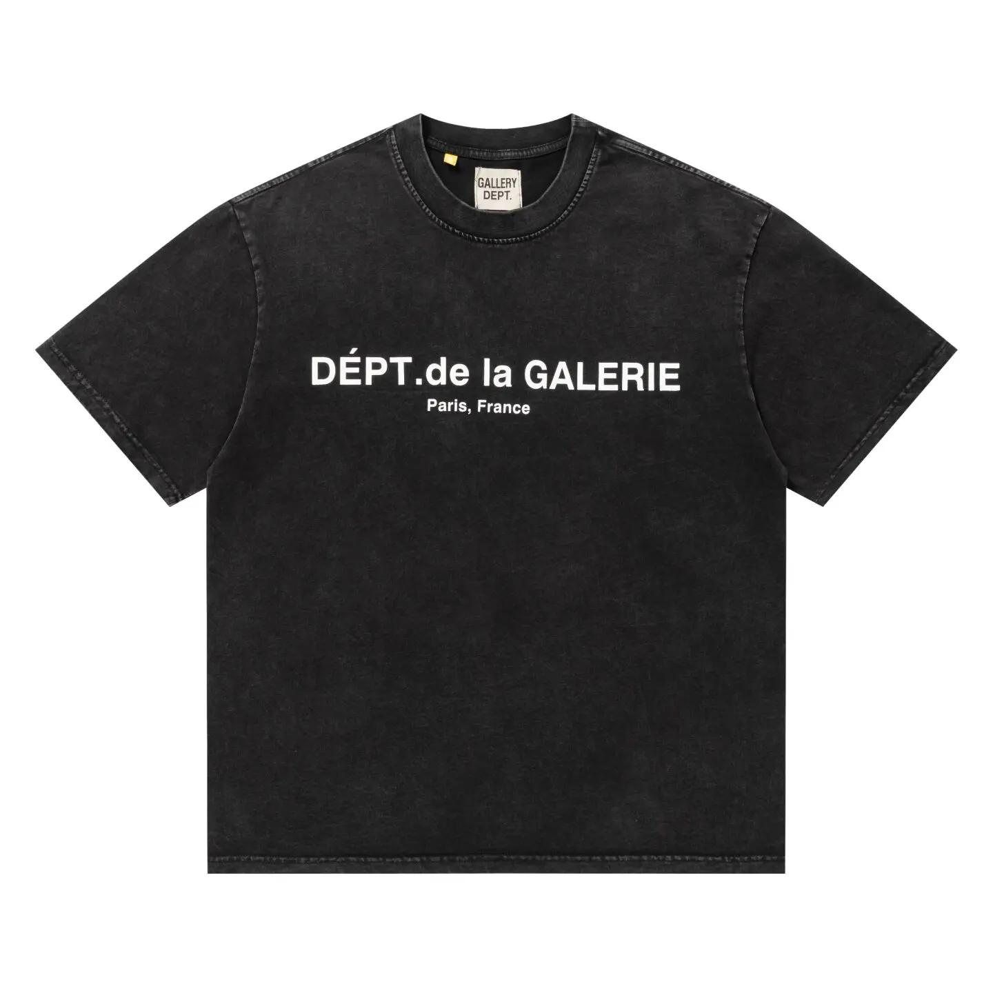 GALLERY DEPT American washing water old letter print high street loose short-sleeved T-shirt
