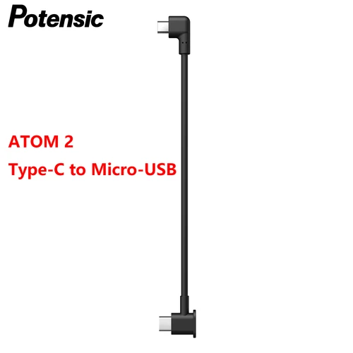 Imagen 2 del producto Cable USB OTG original Potensic, puerto Micro USB/Tipo C/Lightning, para Atom 2