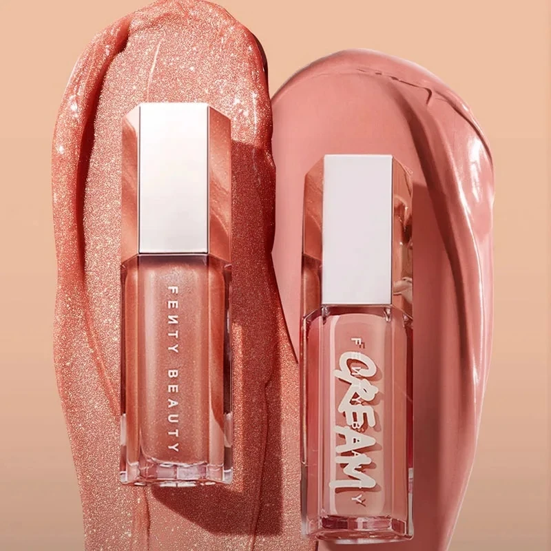 9 ألوان Fenty Beauty ملمع شفاه مقاوم للماء أحمر شفاه سائل عاري وردي ملمع شفاه مرطب ملمع شفاه مكياج مناسب للنساء #1