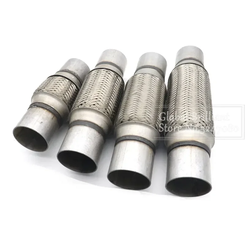 ID 57mm/45mm Car Exhaust Flexible Joint Tube Soft Connection of Automobile Exhaust Pipe with Welded Pipe Muffler Stainless Steel