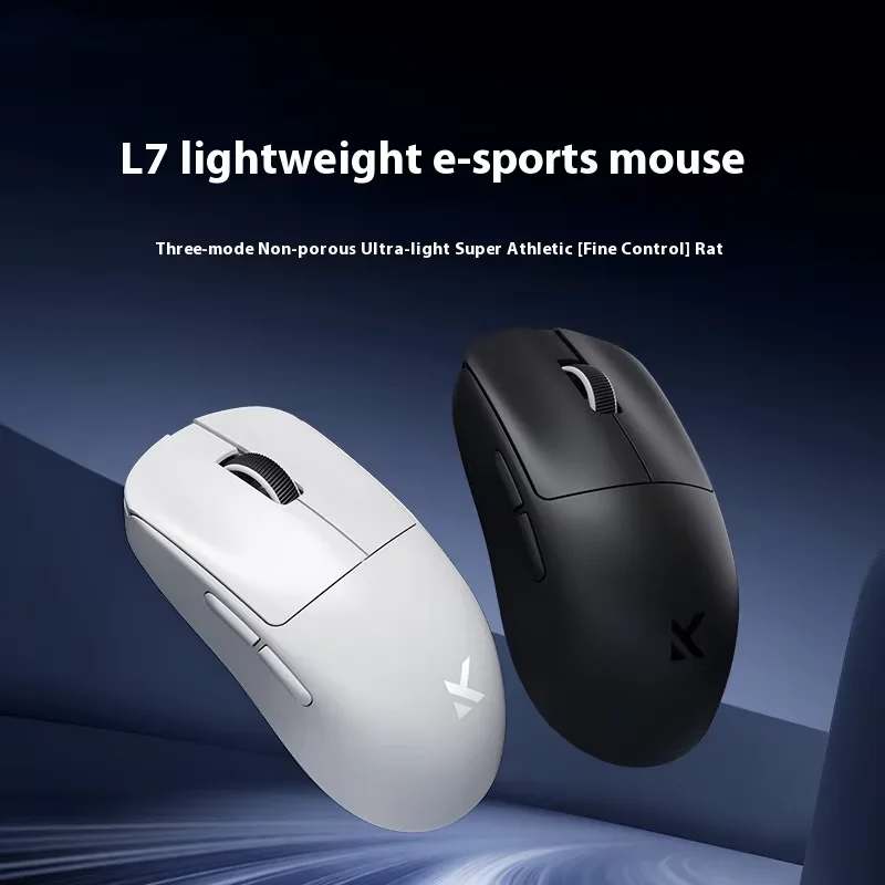 

L7Pro трехрежимная беспроводная мышь для игр, киберспорта, 2,4G, Bluetooth, проводная PAW3395, легкая офисная мышь для ноутбука, подарок