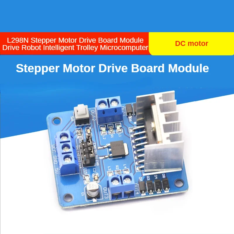 L298N Stepper Motor Drive Board Module Drive Robot Intelligent Trolley Microcomputer