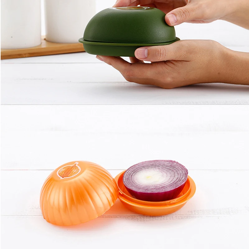 Creative Kitchen Food Crisper, Vegetable Containers, Onion, Avocado, Tomatoes, Fresh Kitchen Refrigerator, 1Pc