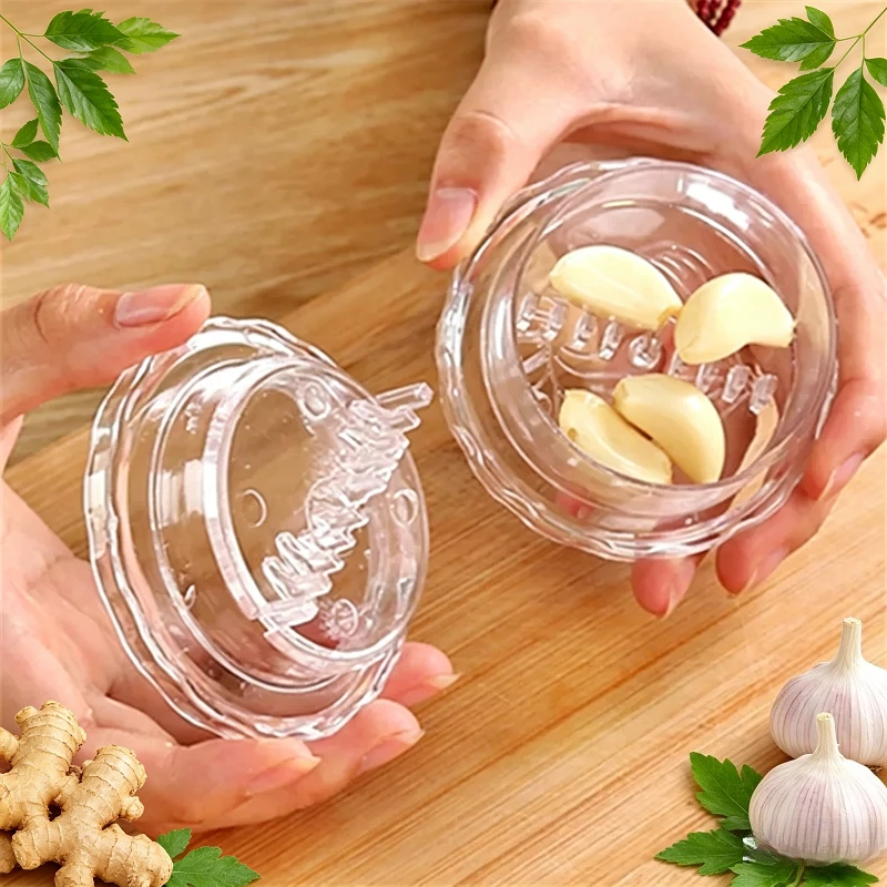 1PC Random Color Portable Plastic Material Garlic Mixer Outdoor Compact Pestle Creative Cutting Tool For Home Use