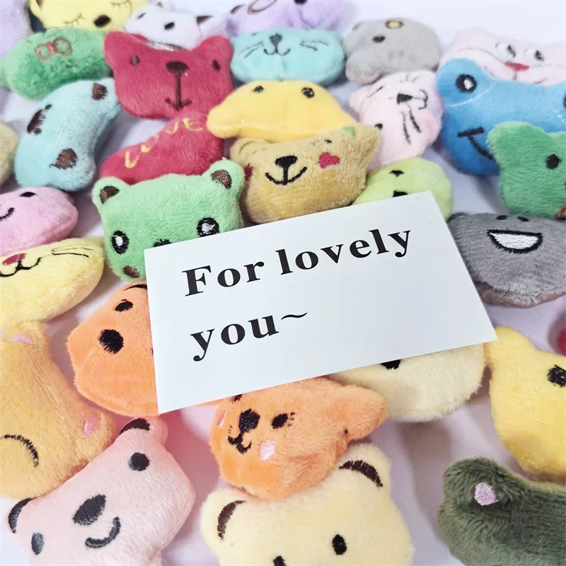 10-30pcs Animal Plush Dolls Rabbit Bear Stuffed Toys Mini Girl Plush Claw Machine Doll Accessories 32mm Twisted Egg Toys Gift