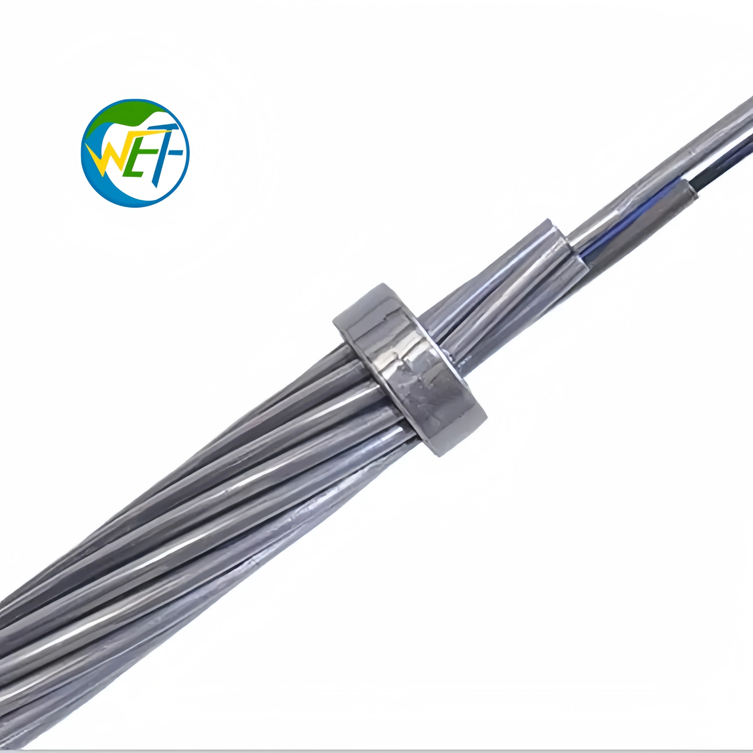 Wolf OPGW Optical Ground Wire 24 Core G.652D Single Mode Fiber 50mm2 35kV Aerial IEEE 1138 Water-Blocking Transmission Line - view 3