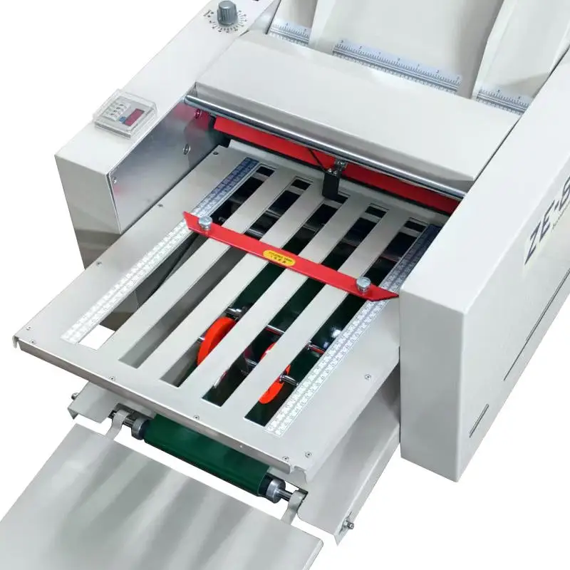 ZE-8B4 Automatic Paper Folding Machine Electric A3 A4 B4 Document Booklet Folder Office Paper Folding Equipment