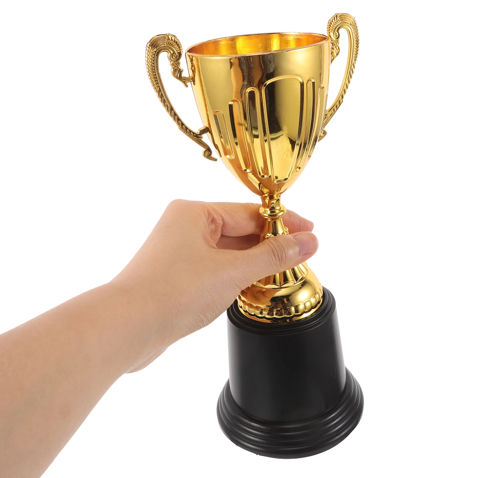 

2 Pcs Mini Golden Trophy Sports Competition Badminton Kids Soccer Award Medals Child