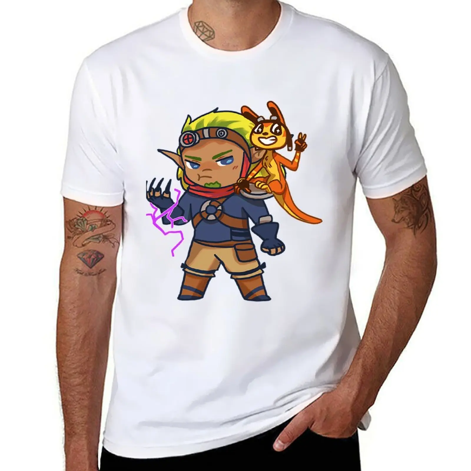 

Jak And Daxter T-Shirt t shirts for man slim fit cotton t shirt pack T-Shirt