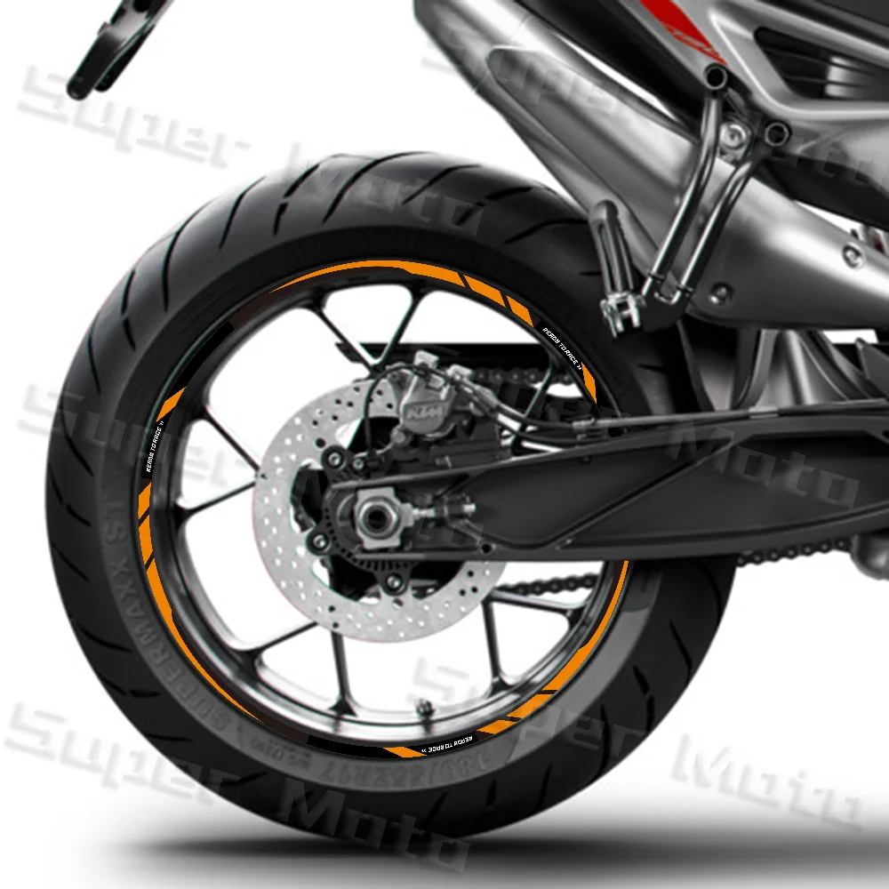 For R2R Duke 250 690 790 890 RC390 RC8 Reflective Motorcycle Accessories Wheel Sticker Inside of Hub Decals Rim Stripe Tape