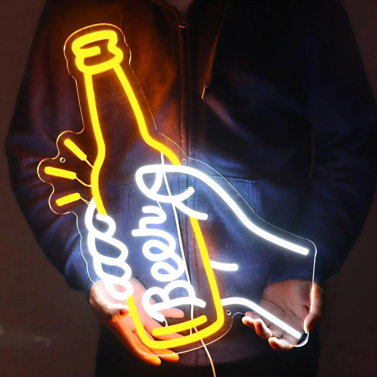 

Cocktails Beer LED Neon Sign Wall Decor For Beer Bar Store Pub Club Nightclub Birthday Party Decorative Neon Night Light