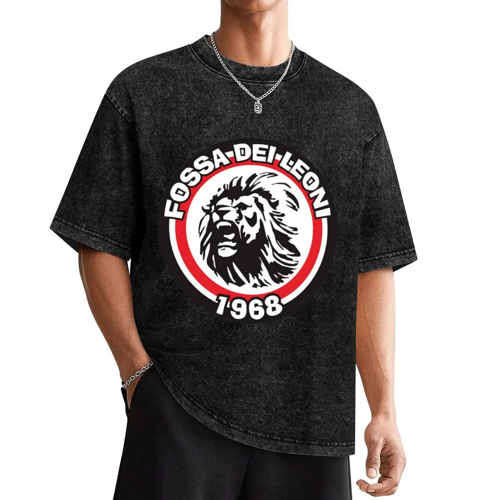 Fossa Dei Leoni - AC Milan Ultras T-Shirt Man t-shirt affliction shirts new edition mens graphic t-shirts hip hop