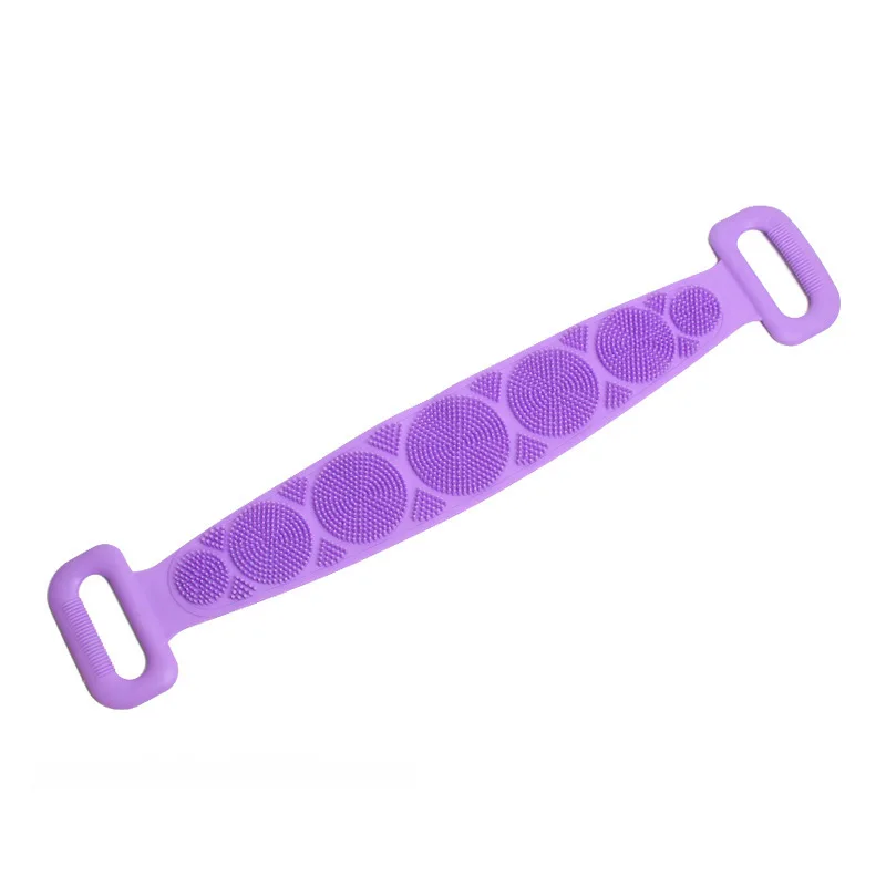 Silicone Back Scrubber Bath Belt Soft Loofah Bath Towel Body Exfoliating Massage For Shower Body Cleaning Bathroom Shower Strap