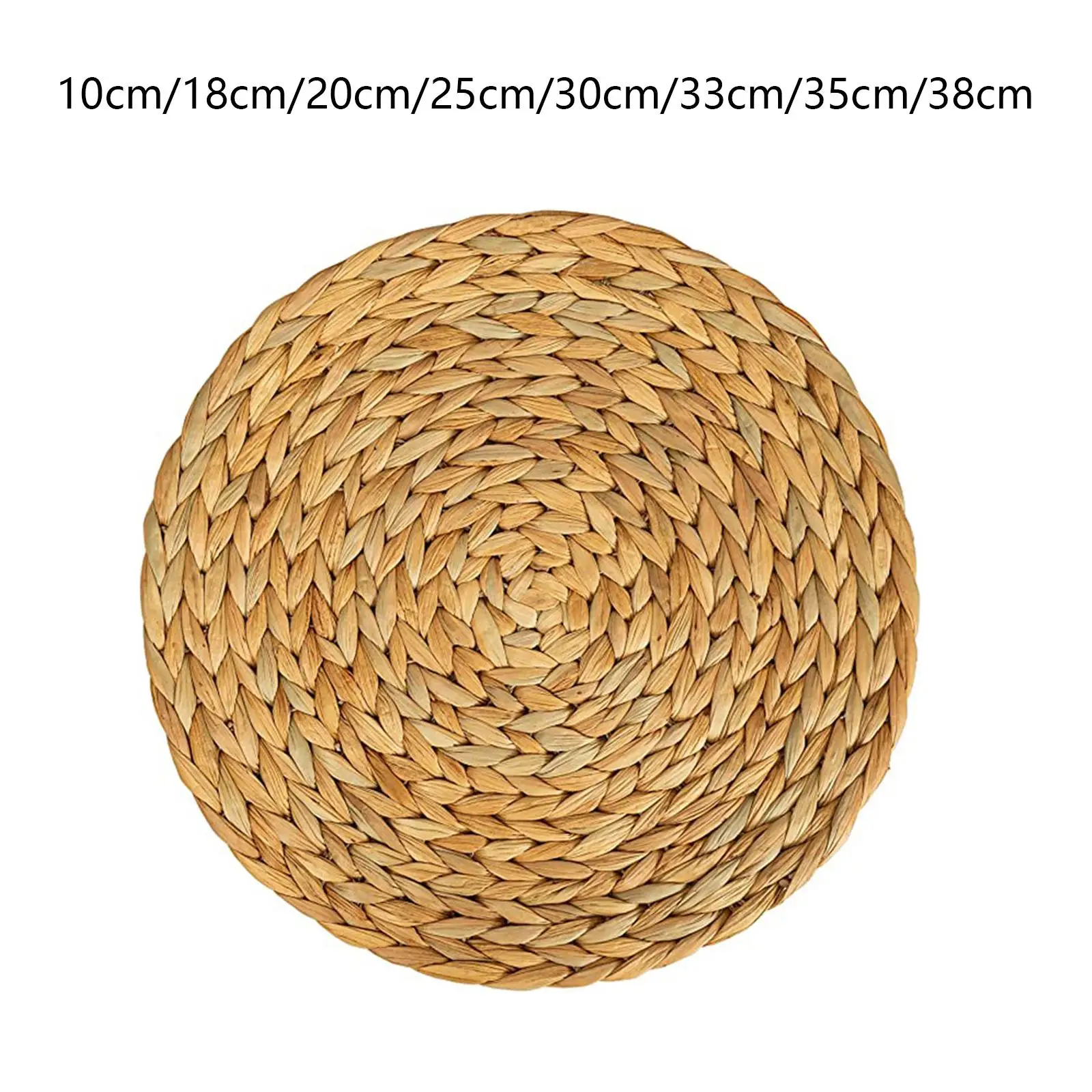 

Round Table Mat Fireplace Non Slip Decoration Heat Resistant Pads Woven Placemats for Party Halloween Cookware Indoor Dining